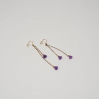 ピアス　Amethyst Libra