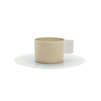 S&B Coffee Cup & Saucer LightBrown
