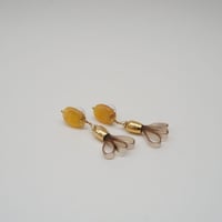 ピアス　Bonbons Noel Tassel （イエロー）