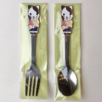 燕三条の動物カトラリー　ネコさん