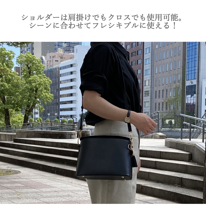 Clan(クラン) タッセル付き 2wayショルダーバッグ フォーマル