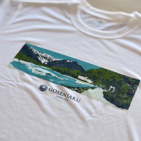 五千尺×モンベル　オリジナル  ロングスリーブTシャツ [ホワイト]-KAM