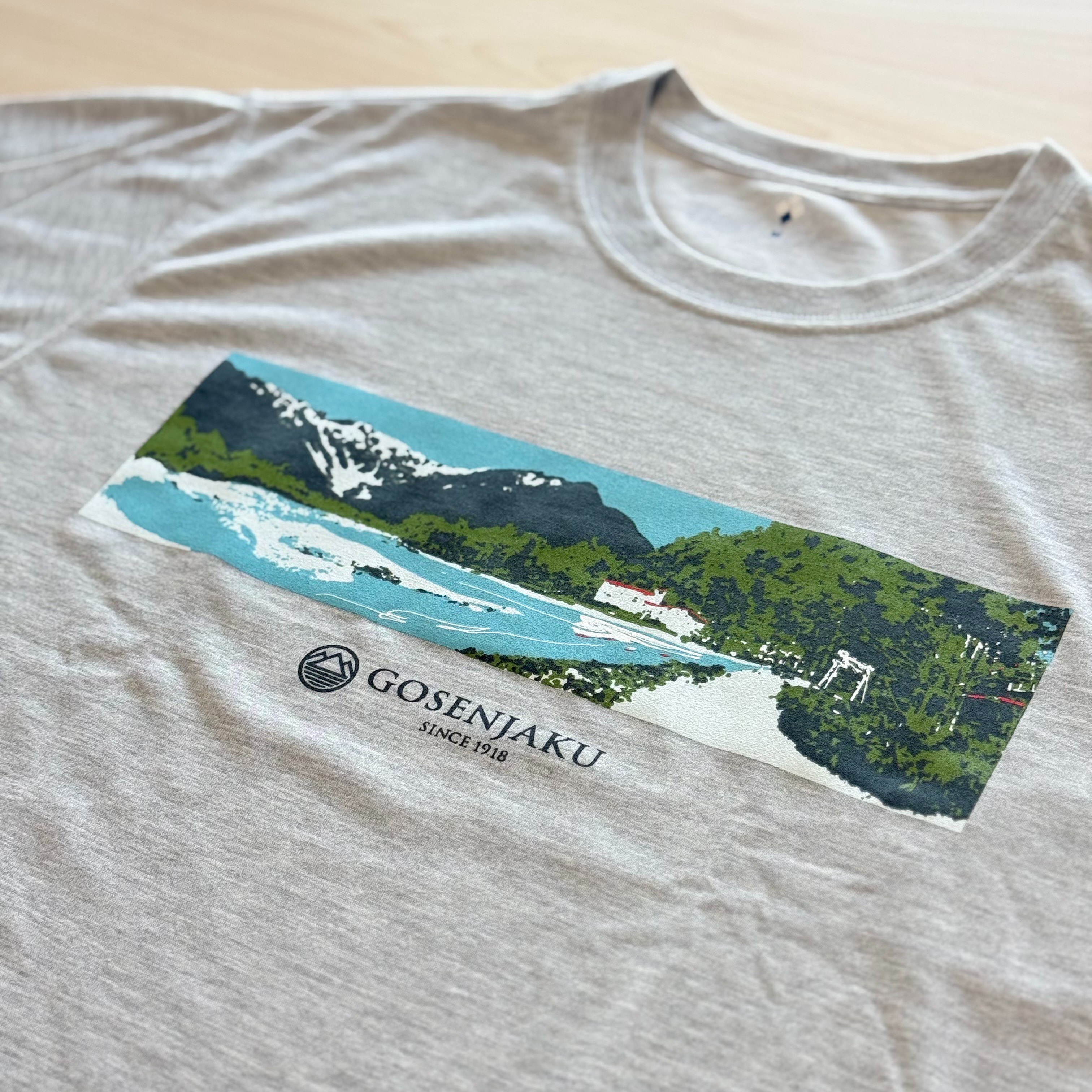 五千尺×モンベル　オリジナル ロングTシャツ(ヘザーチャコール)