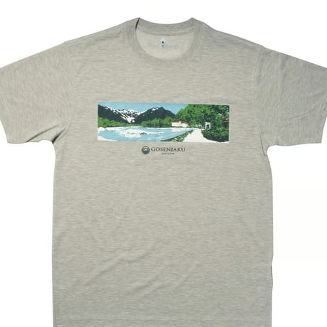 五千尺×モンベル　オリジナルTシャツ [ヘザーチャコール]-KAM