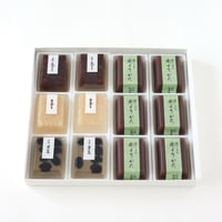 冷菓詰合せ12個入り箱：豆入寒天×6・水ようかん×6