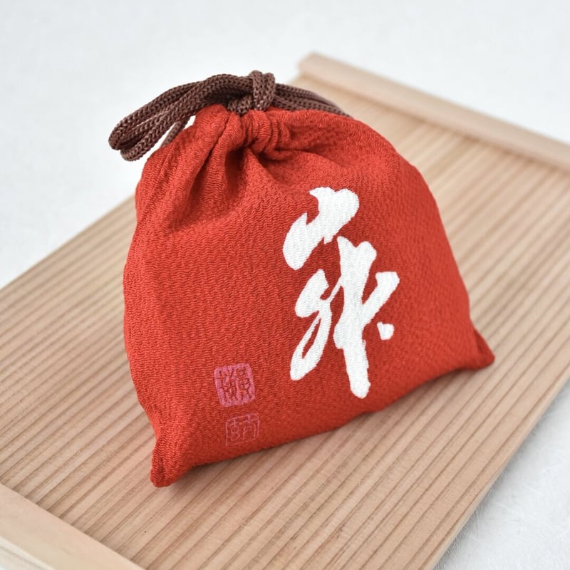 しぼり豆丹波黒大寿 小袋3袋入り「茶 和敬清寂」巾着 単品 | housendo