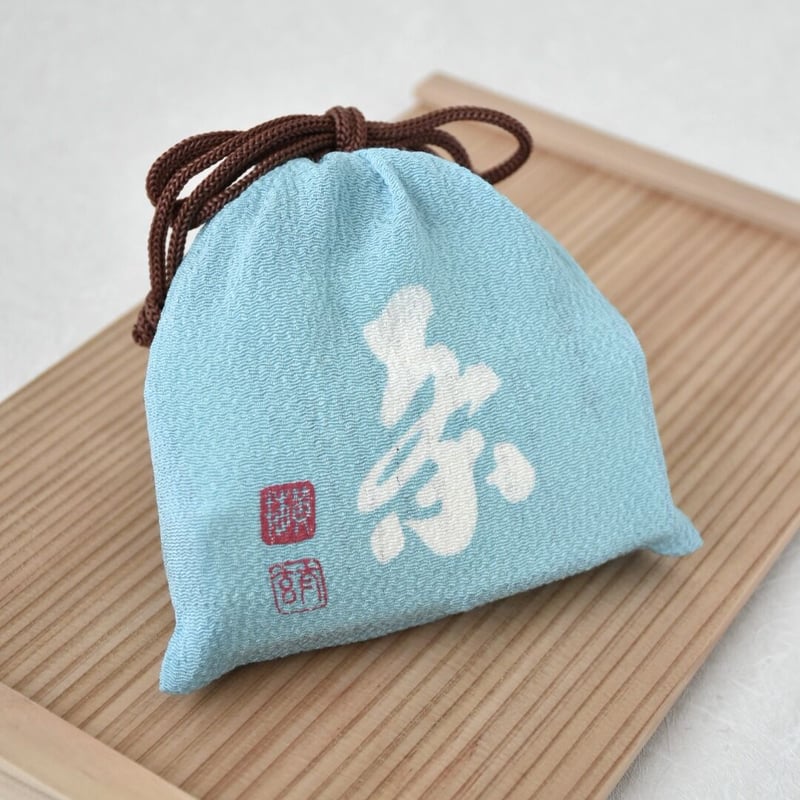 しぼり豆丹波黒大寿 小袋3袋入り「茶 和敬清寂」巾着 単品 | housendo