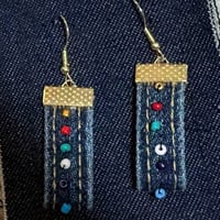 12-11　デニムピアス（カラフル）
