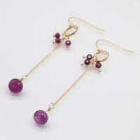 14-6　チェーンピアス purple