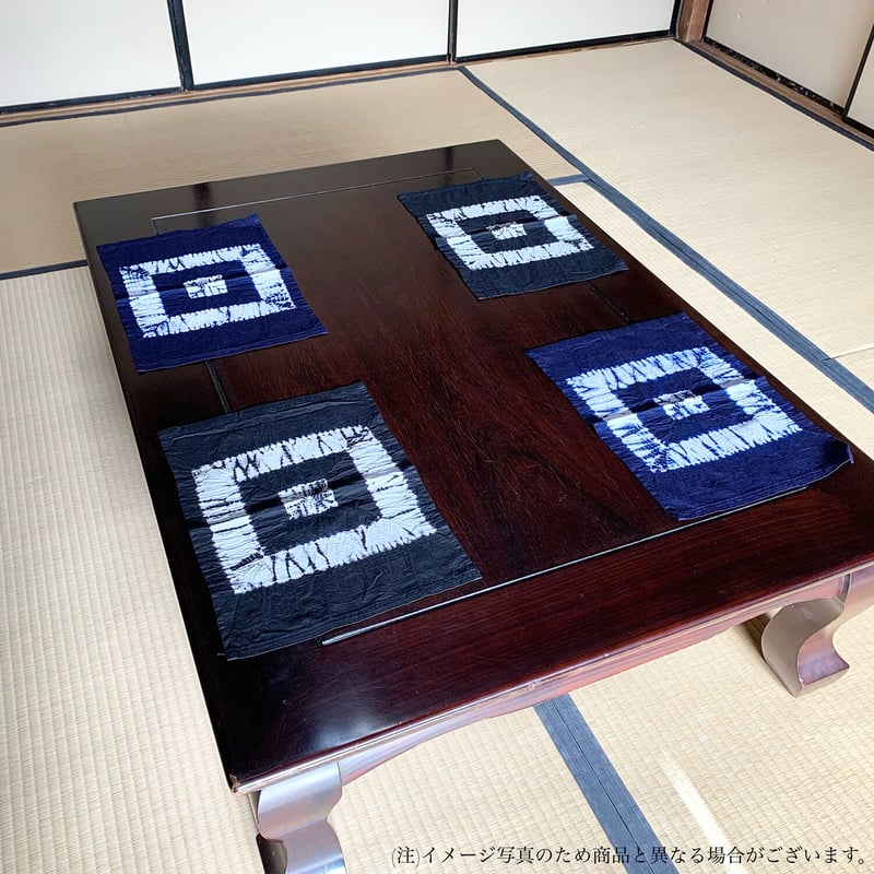 有松絞りテーブルセンター】巻上げ絞り (約27×38㎝) | （株）竹田