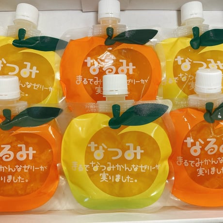 なるみなつみセット　パウチインゼリー6個入（自宅用）- 奈良ギフト｜東大寺門前 門前市場