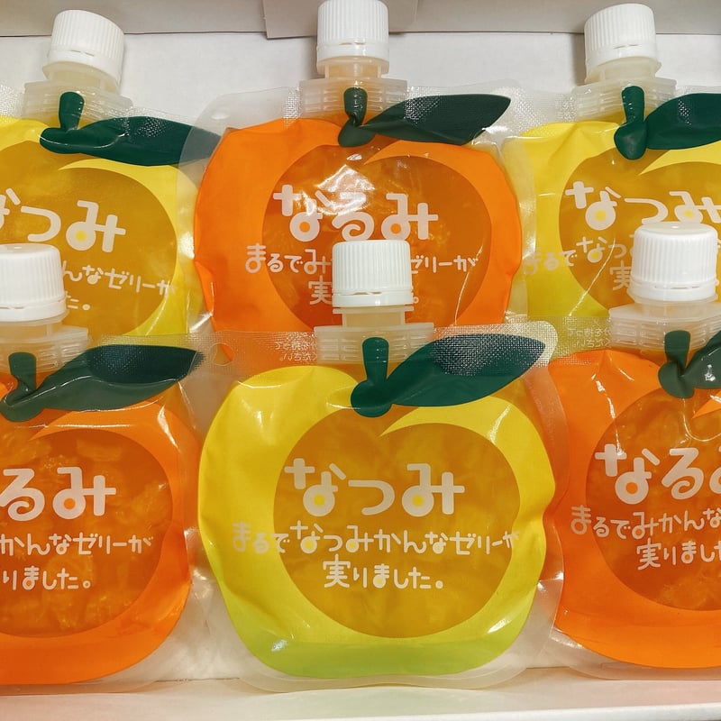 なるみなつみセット パウチインゼリー6個入（自宅用）- 奈良ギフト
