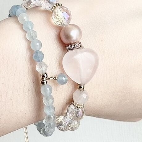 【完売⏩増２】求婚ラブ💙ウェディング👰‍♀️💖🤵‍♂️アクアマリン🐬ブレス💎