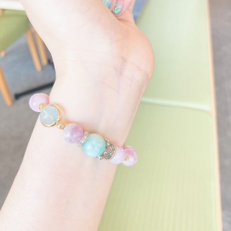 【完売‼️】魂のゴールインできる！エターナルラブ・ブルトパ×クンツァイトブレス♪