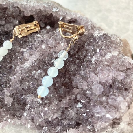【完売⏩増２】求婚ラブ💙ウェディング👰‍♀️💖🤵‍♂️アクアマリン🐬イヤリング・ピアス💎