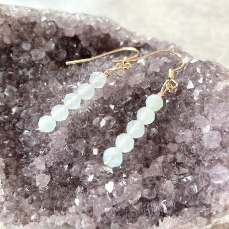 【完売⏩増２】求婚ラブ💙ウェディング👰‍♀️💖🤵‍♂️アクアマリン🐬イヤリング・ピアス💎