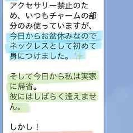 【８／２５・２０時発売】マイナスからどプラスへ！彼と真実の愛を守り抜くプロテクション！ヒーリング入りチャームネックレス♪