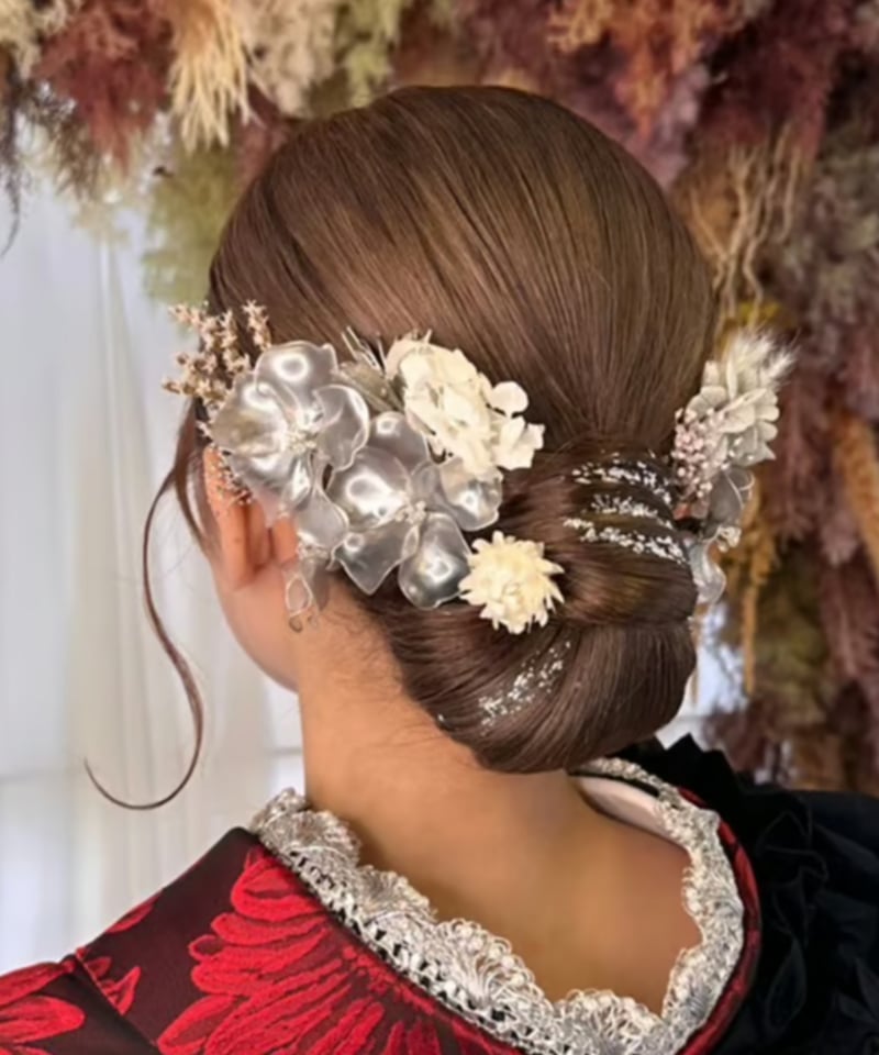 成人式・卒業式・前撮りに｜プリエ-Prier-＜シルバー系＞｜透明感と