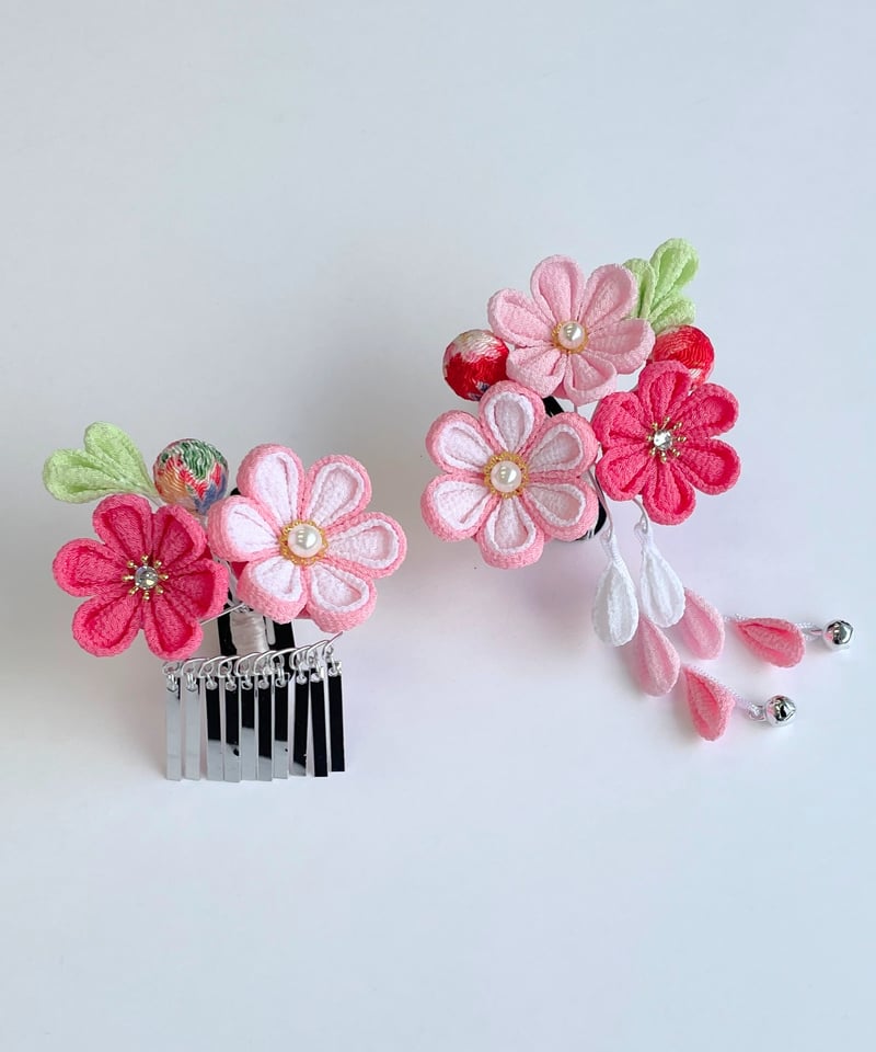 つまみ細工髪飾り（七五三、3歳〜使用可能） 楽天市場】七五三 髪飾り【三歳・七歳】はる恋コーム【つまみ