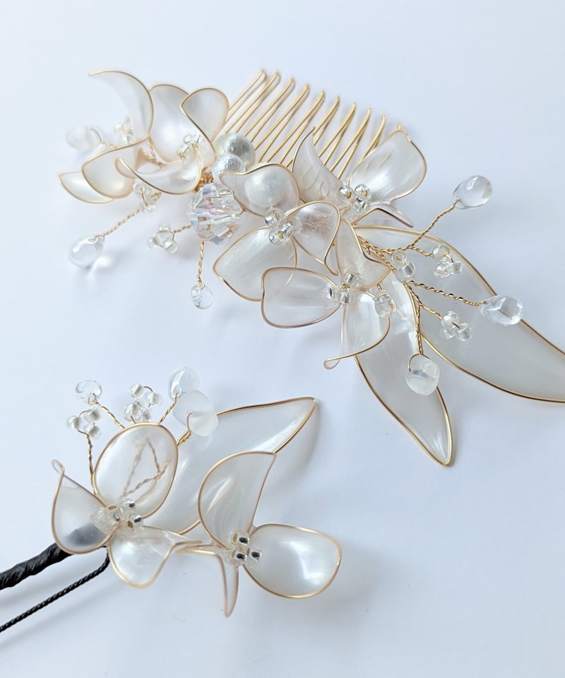 卒業式 和装 髪飾り ｜リリー -Lily-＜パール＞｜すずらんモチーフの