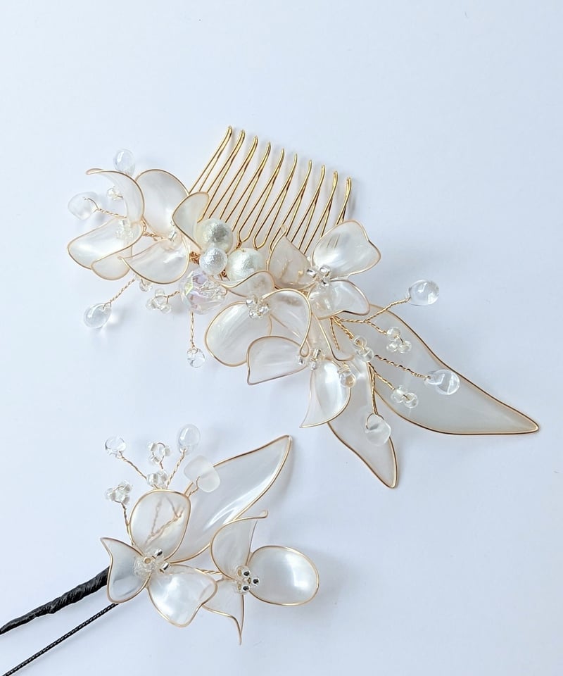 卒業式 和装 髪飾り ｜リリー -Lily-＜パール＞｜すずらんモチーフの