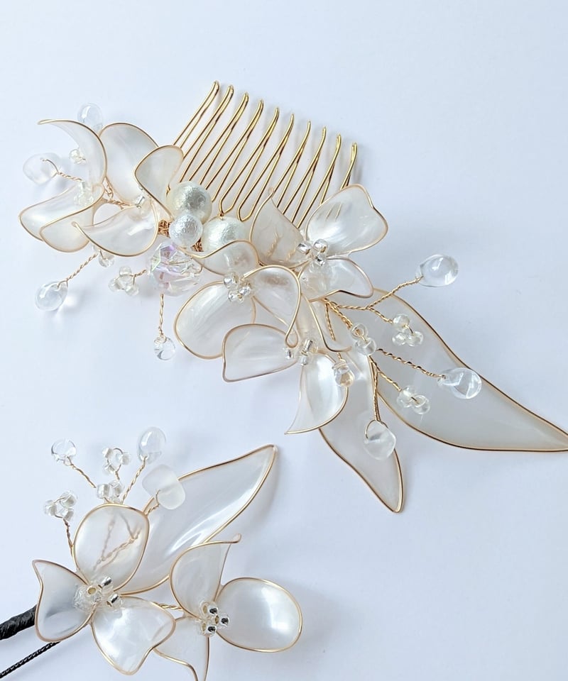 卒業式 和装 髪飾り ｜リリー -Lily-＜パール＞｜すずらんモチーフの