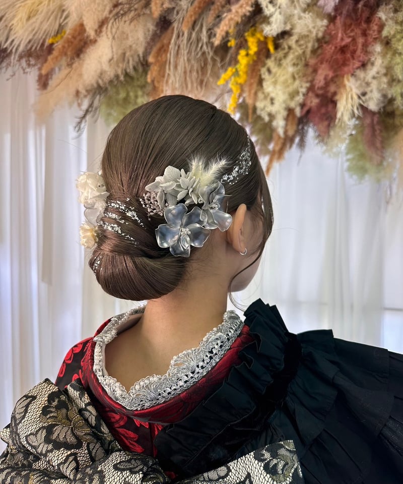 成人式・卒業式・前撮りに｜プリエ-Prier-＜シルバー系＞｜透明感と