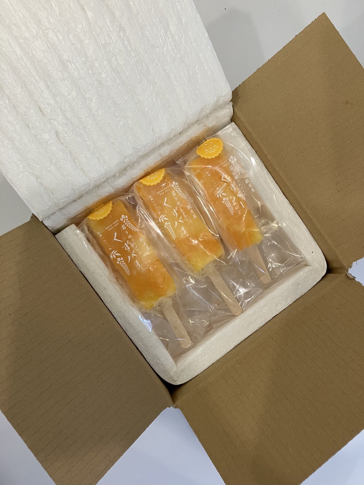 くずバーアイスキャンディみかん味 6本入 | 内藤陶器店