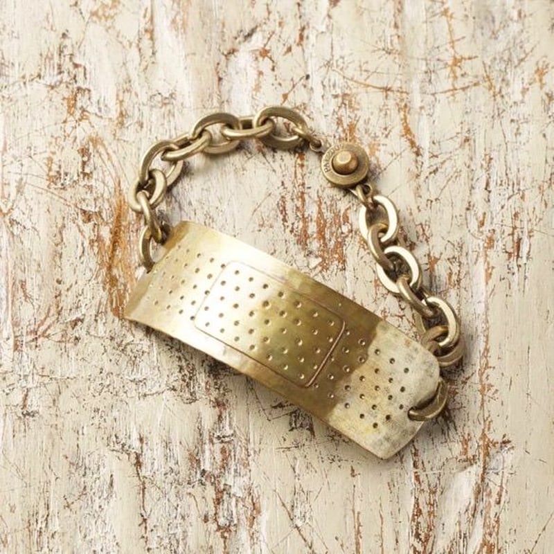 ブレスレット 真鍮 絆創膏 | メッセージアクセサリーKlang online shop