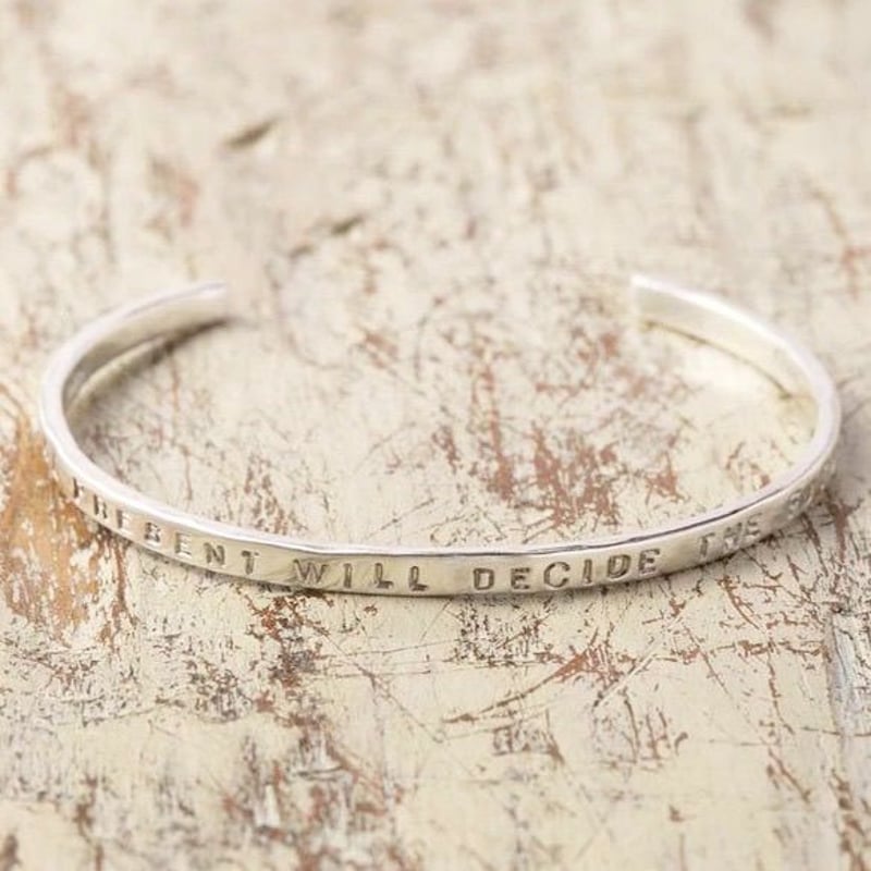 バングル シルバー メッセージ A | メッセージアクセサリーKlang