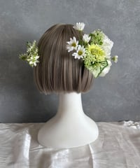 【即納　1週間程】生花風髪飾り B