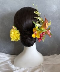 【即納　1週間程】生花風髪飾り g