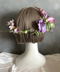 【即納　1週間程】生花風髪飾り R