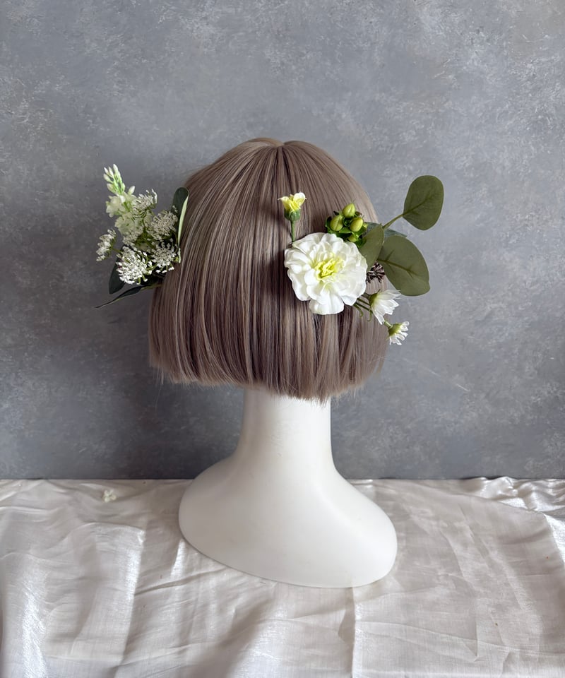 即納 1週間程】生花風髪飾り S | Aivy design