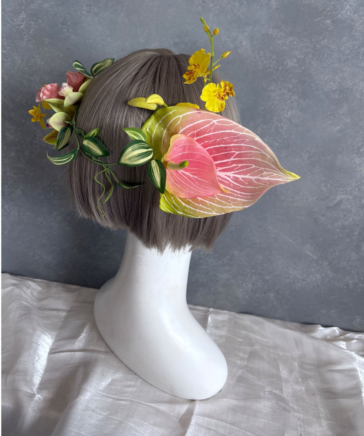 即納 1週間程】生花風髪飾り Z | Aivy design