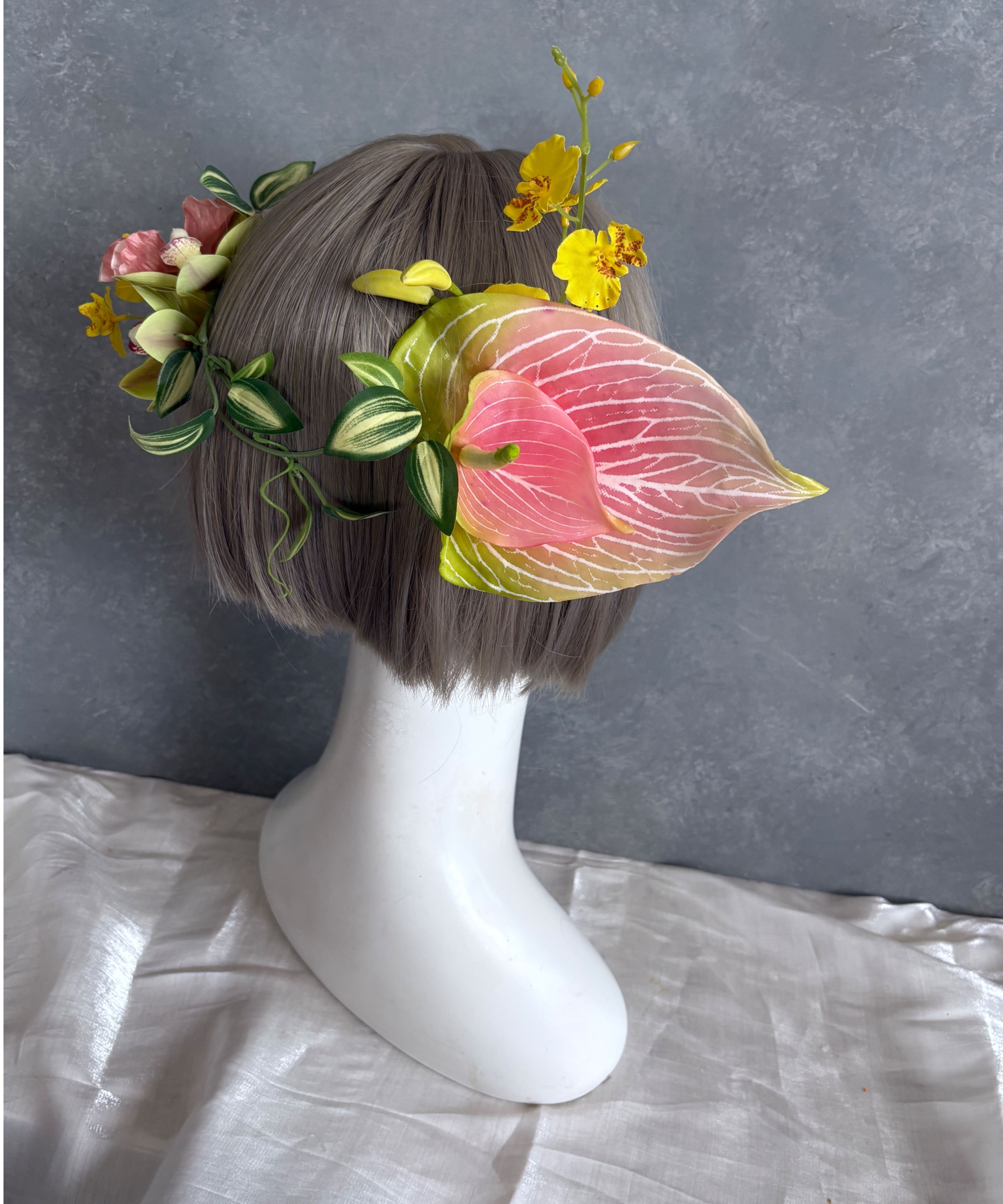 即納 1週間程】生花風髪飾り Z | Aivy design