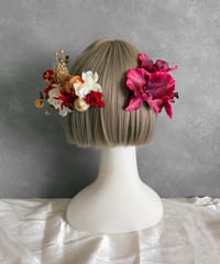 【即納　1週間程】生花風髪飾り I