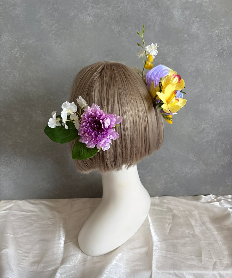 即納 1週間程】生花風髪飾り G | Aivy design