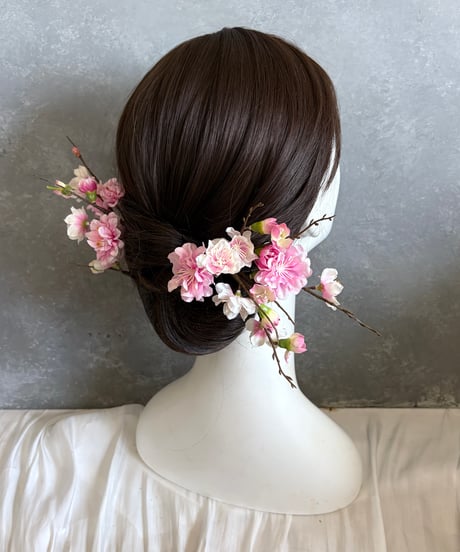 【即納　1週間程】生花風髪飾り A