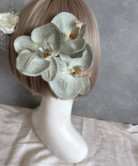 【即納　1週間程】生花風髪飾り Y