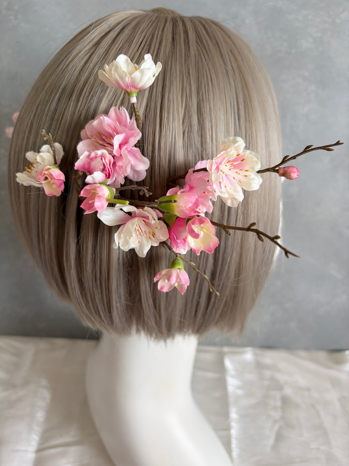 order髪飾り　妖艶ライン　 美しいお花沢山の髪飾り 即納 1週間程】生花風髪飾り A | Aivy design