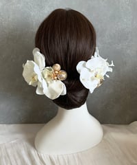 麻世様【1週間以内発送】パール胡蝶蘭セット(和玉/金箔/水引)  のコピー