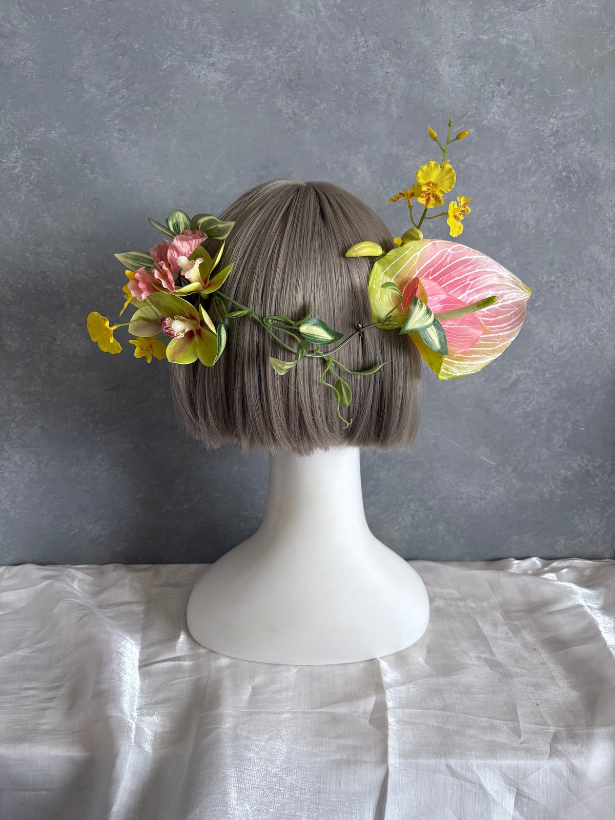 即納 1週間程】生花風髪飾り Z | Aivy design