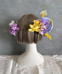 【即納　1週間程】生花風髪飾り G