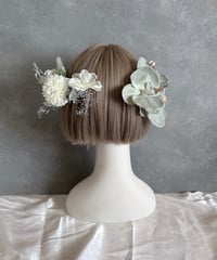 【即納　1週間程】生花風髪飾り Y