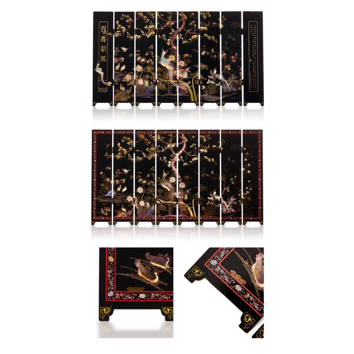 ミニチュア屏風　百鳥朝鳳 ミニチュア屏風 百鳥朝鳳 【公式通販】