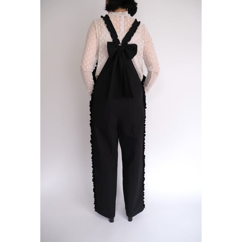 新品未使用sowa ソーワTeatro サロペットブラック黒フリルオールインワン Teatro / salopette / black | SOWA Online Bout
