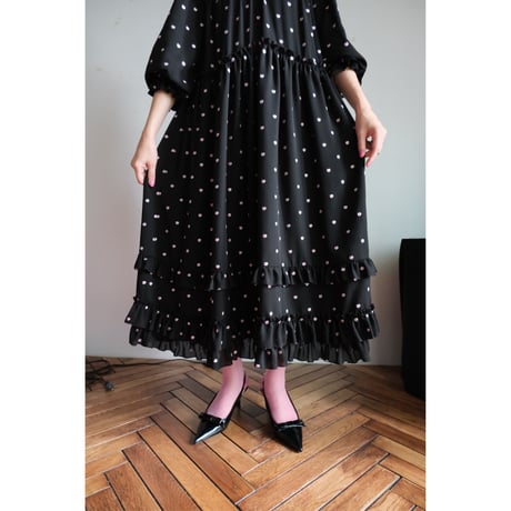Confetti dress  /  black