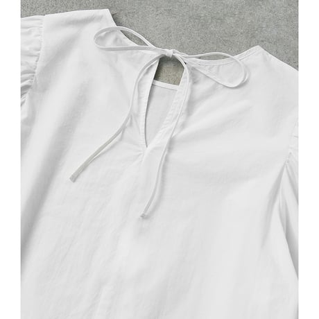 バックリボンパフスリーブブラウス【数量限定】