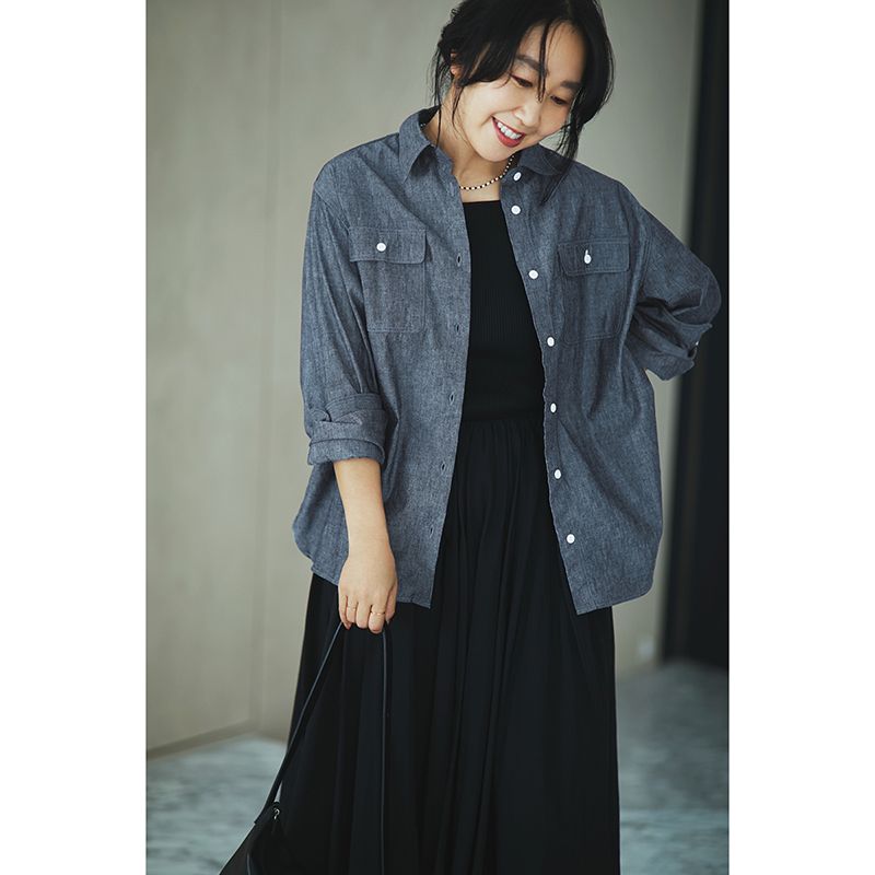 ミモレ別注】マイ ウィークネスのシャンブレーシャツ【数量限定】 | mi